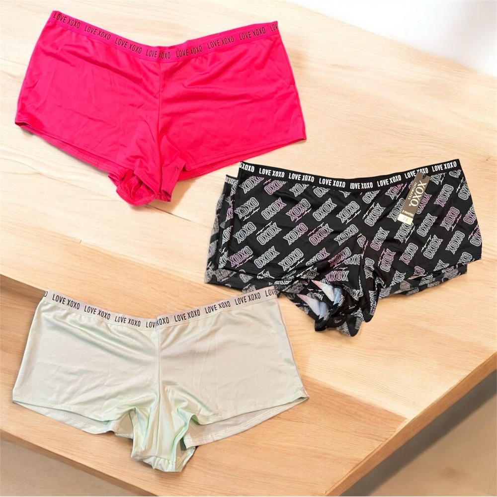 XOXO intimates sleepwear boy shorts three pack 2XL